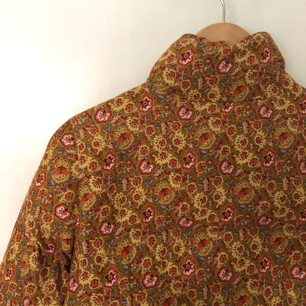 Corduroy Puffer Jacket in Mumbai Floral XS - Picture 9 of 11